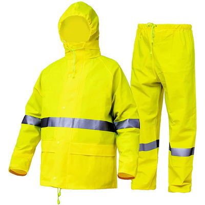 La chaqueta de ciclo impermeable reflexiva de las mujeres con Hood Motorcycle Outdoor Riding Split alto Vis Rain Suit