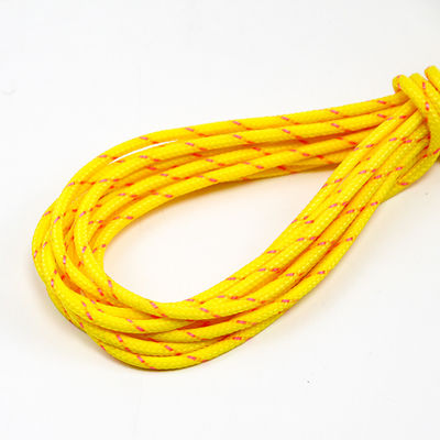 doble azul del correo reflexivo de la cuerda de 5m m trenzado en cordones de las materias textiles de la ropa de la ropa del equipaje