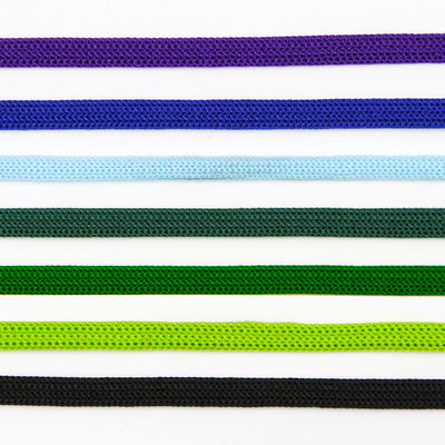Grey Black Reflective Shoe Laces púrpura coloreó el alto nilón trenzado plano de Vision