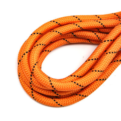 Cordones reflexivos negros anaranjados negros polivinílicos de la cuerda suavidad de 3/8