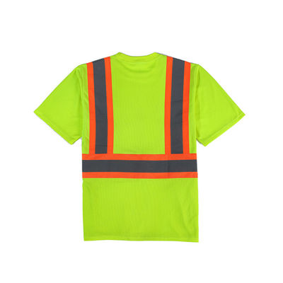 Camisetas Polo Shirts Reflective de la seguridad de la visibilidad de Vis Fr Short Sleeve Shirts de la clase 3 hola altas
