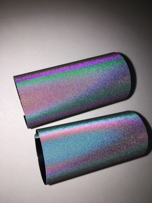 Película reflectante de transferencia de calor del arco iris elástica fácil de cortar y cortar con láser