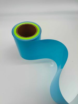 Tablero plástico azul de la hoja del PVC del uno mismo adhesivo fotoluminiscente reflexivo de la cinta
