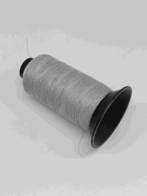 Hilo para obras de punto de costura del hilo reflexivo de la luz de gray200d usado en sombrero de los zapatos de Logo Garments de la camiseta