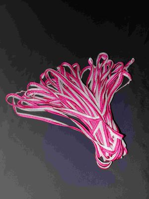 ajuste de la trenza del ribete de la tira de la tela de  Silver Reflective Piping coser en 21 Yds 20meters