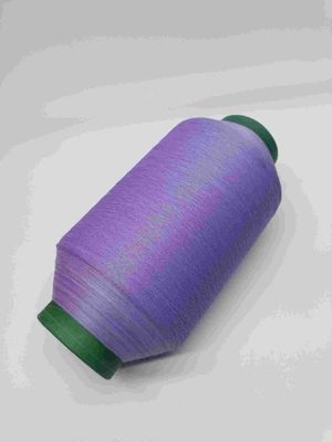 Hilo para obras de punto del hilo reflexivo ligero de encargo del bordado para la camiseta Logo Clothing Purple