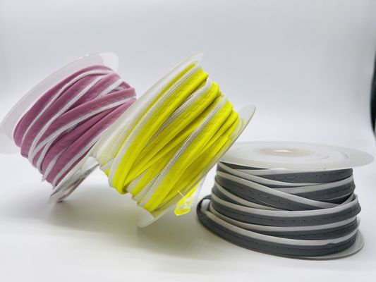 Coser a medida en el tejido reflectante de tuberías de tiras de recubrimiento de la cabeza de la banda para la ropa bolso de la gorra pantalones