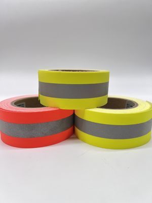 5cm 7.5cm Amarillo Plata Amarillo Color Retardante de llama Cinturón reflectante para el uso de seguridad
