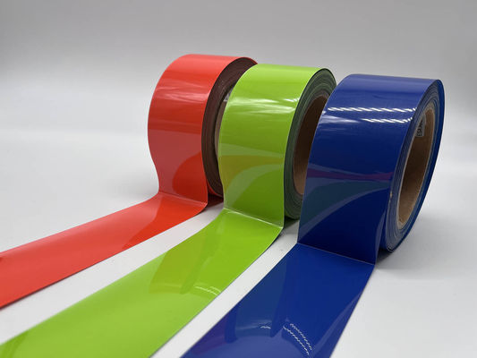 1 mm - 2,5 mm espesor cinta reflectante de transferencia de calor colores personalizados para el uso de moda