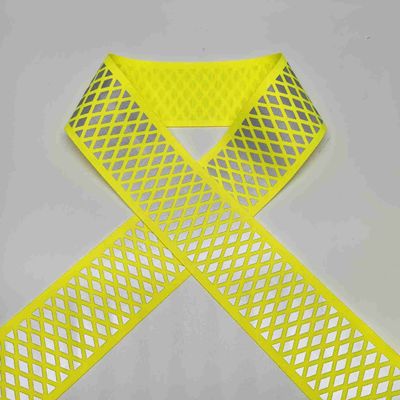 Película de transferencia de calor de hierro de alta visibilidad a telaraña reflectante amarilla para ropa deportiva ropa de trabajo