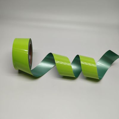 Película de transferencia de calor de reflexión verde de hierro en Hi Vis cinta reflectante para ropa Prensa de calor de cristal
