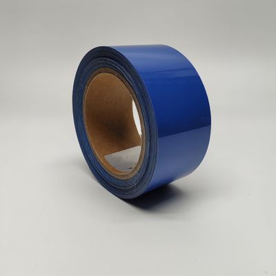 Cintas de película de vinilo de transferencia de calor Htv azul para ropa de seguridad, tiras reflectoras de alta visibilidad para chaquetas