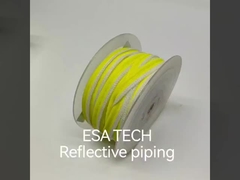 Rolos de tejido reflectante Poliéster Visibilidad con adhesivo activado por calor