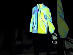 EN471 Iluminación impermeable Reflex Zip Cremallera de nylon reflectante para ropa