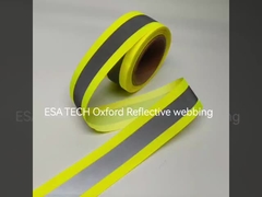 EN471 Iluminación impermeable Reflex Zip Cremallera de nylon reflectante para ropa